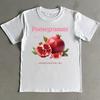 Retro Pomegranate T-Shirt: 90s Style Heavy Cotton Unisex Tee