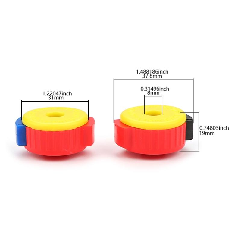 2 Pcs Quick Release Cymbal Mate Push-On Design Plastic Cymbal Nuts Quick Assembly Drum Mate Percussion Spare Parts