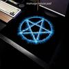Glowing Pentagram Mouse Pad 40X45 Large Square Computer Office Game Table Mats Rubber Anti-slip Mousepads Small Decor Desk Pads