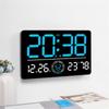 LED Digital Clock Auto Time Sync Large Display with 2 Alarm and Countdown Functions Temperature Display for Home Office