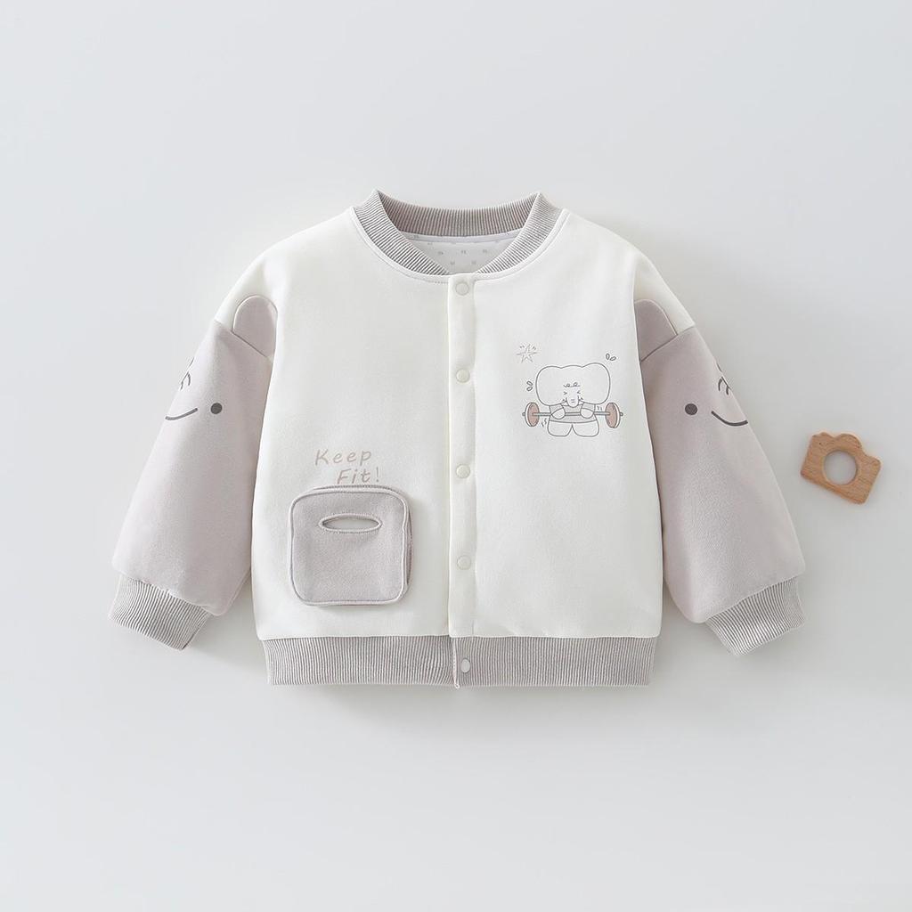 Baby Winter Cotton Cardigan - Unisex, Thin, Warm Inner Layer
