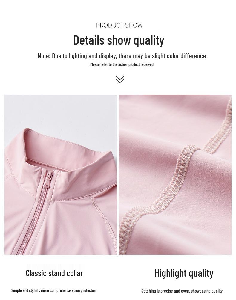 Women's Stand-Up Collar UV Protection Yoga Jacket