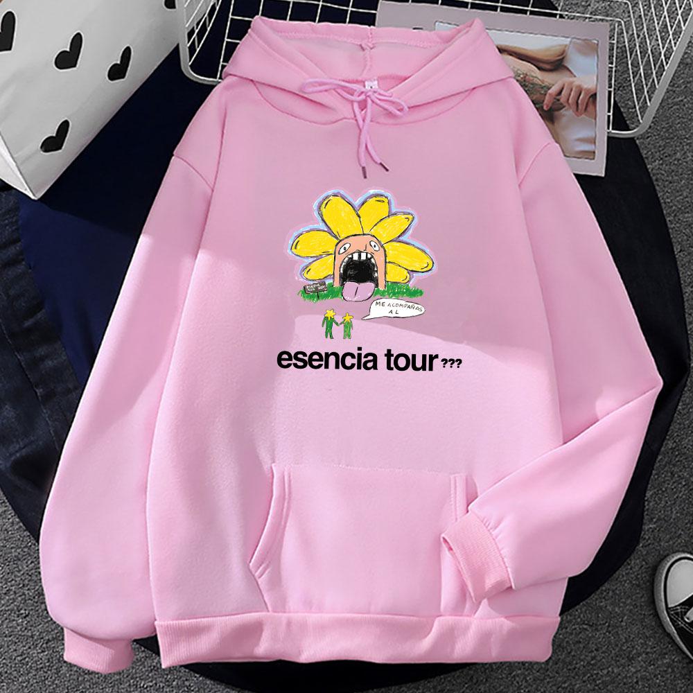 Flower Cartoon Graphic Hoodies  Humbe  Esencia Tour Sweatshirts Singer Printing Clothes Ropa Hombre Sudaderas Winter Hoodie