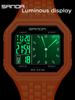 SANDA Fashion Electronic Watches Men 50M Waterproof Night Light Multi Functional Student Trend Outdoor Sport Male Watch Relogios