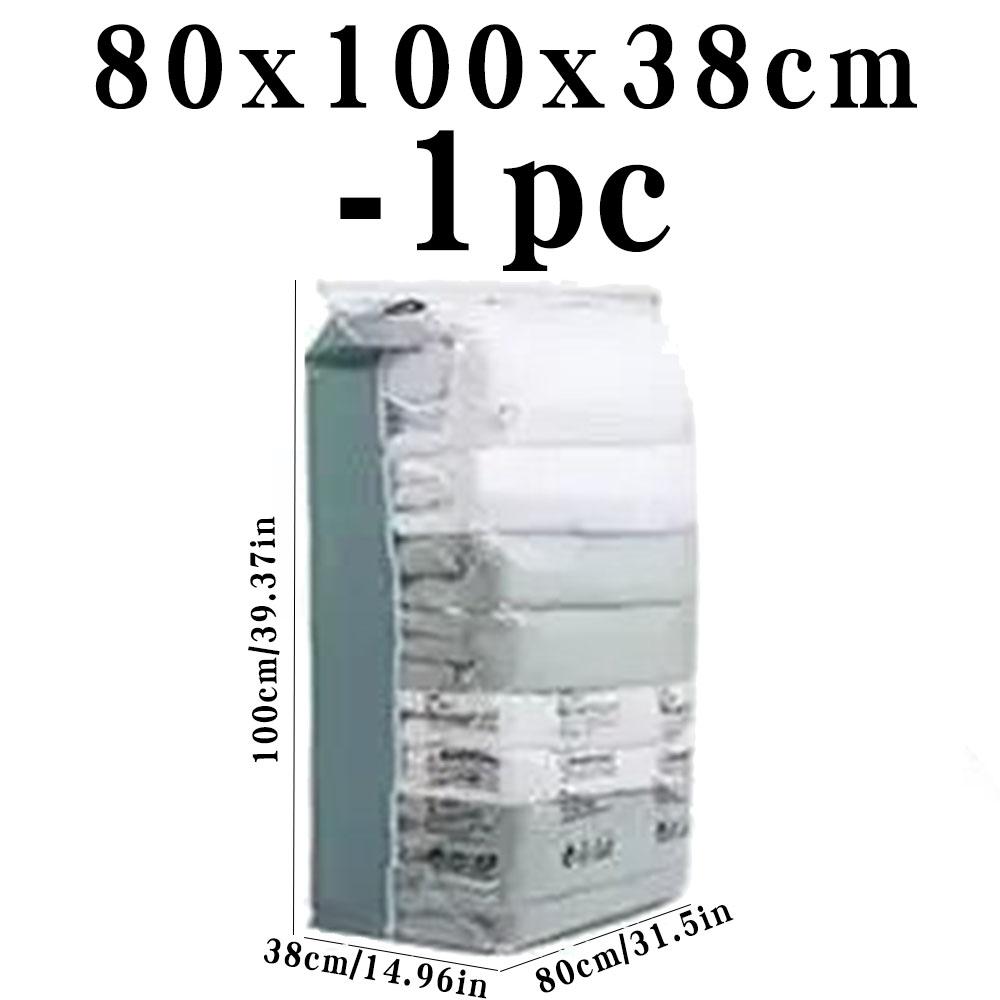 No Need Pump Vacuum Large Plastic Storage Bags Storing Clothes Blankets Reusable Compression Empty Bag Travel Accessories