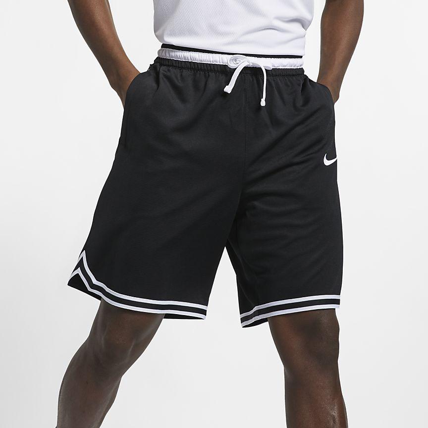 Nike Dri-Fit DNA Basketball Shorts Men Bottoms Black White AT3151-010