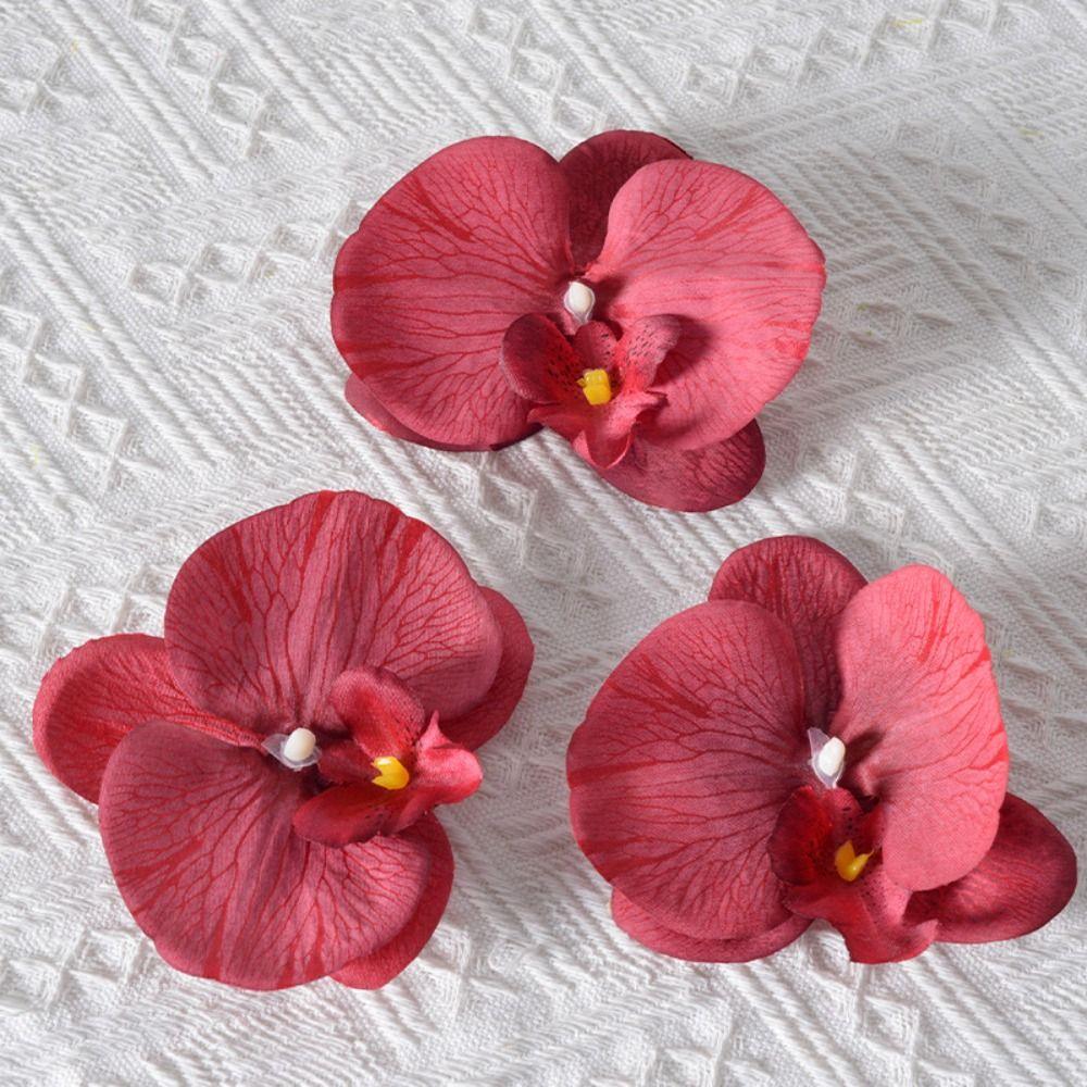 Handmade Accessories Butterfly Orchid Flower Headdress Simulated Flower Cute   Student