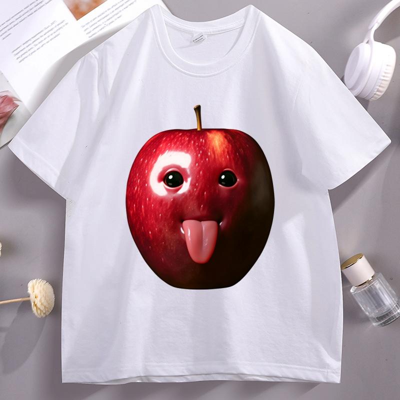 

Funy Ai Apple T Shirt Humor Unisex Short Sleeve Round Neck T-Shirt Unisex Women Pullover Round Neck Loose Printed Tshirt Clothes 4XL