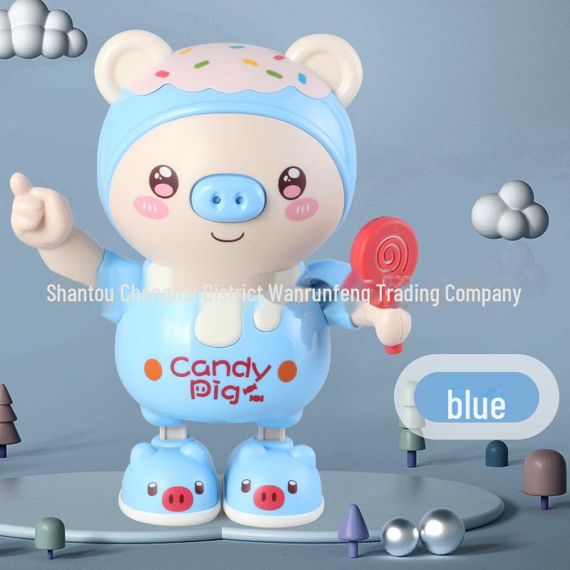 

Мини электрическая танцующая свинья игрушка: Милая свинка может ходить, петь, танцевать и светиться под музыку для детей - Мультяшный дизайн. cute pig prince розовый/синий