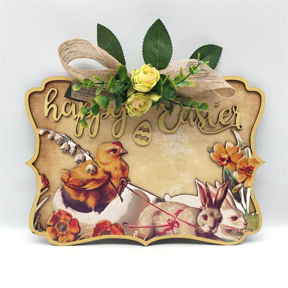 Three-dimensional Easter Decoration Hanging Creative Wall Hanging Pendant Door Hanging  Balcony