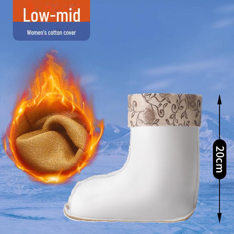 

2025 Мужские и женские зимние резиновые сапоги с утеплителем из бархата, толстым резиновым верхом и хлопковой внутренней подкладкой 38/39 universal