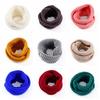 Unisex Women Winter Warm Infinity 2 Circle Cable Knit Cowl Neck Scarf Shawl
