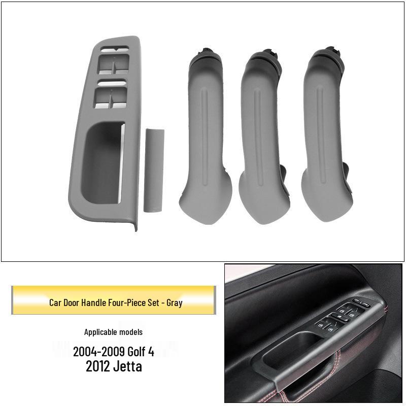 Kompatybilna wewnętrzna klamka i ramka przełącznika podłokietnika do 4-drzwiowego Volkswagena Golfa, Jetty, Bory