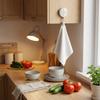 Multi-Functional Metal Retractable Clip Kitchen Towel Holder Auto-Retractable Hook No Drilling Bathroom Towel Hanger with Stretchable Cord