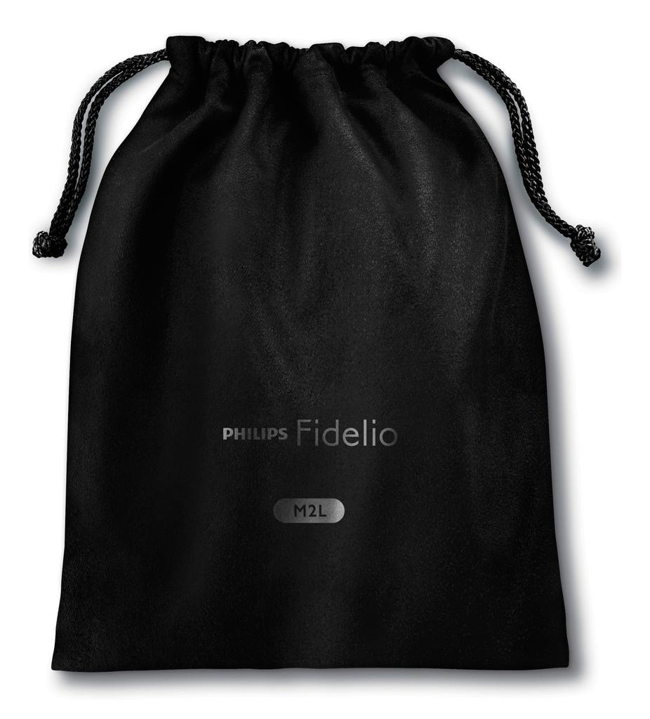 PHILIPS Fidelio Series Headphones, Closed-Back, On-Ear, Lightning Connection, High-Resolution Audio Compatible, Black, M2L