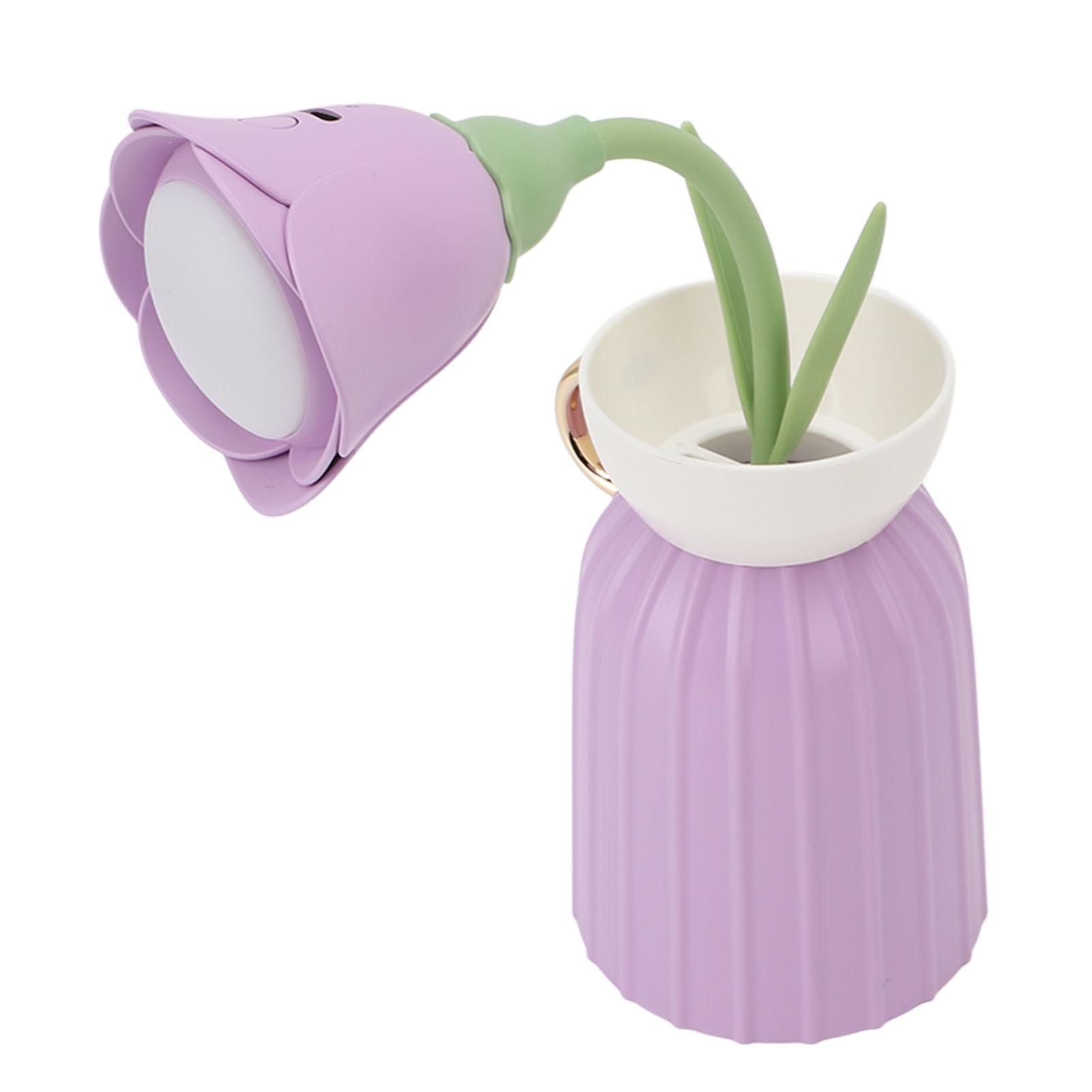 

Настольная лампа Flower Eye Care с регулируемой яркостью, 3 цветовых температуры, гибкий светодиодный ночник с гусиной шеей