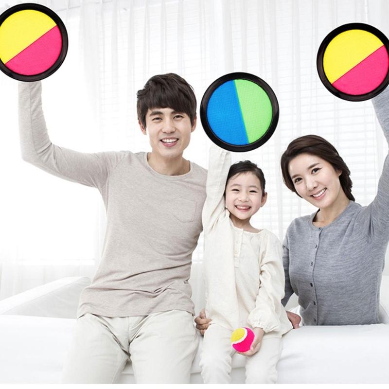 Adhesive Plate and Ball Toy For Toddler Safe Sticky Ball Training Game Family Bonding Activity Throwing Game for Party