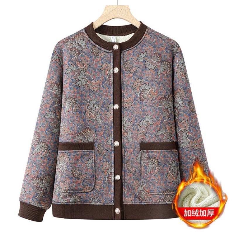 

Jacket Women s Autumn Fleece Thickened Warm Knitted Sweater Sweater 6XL [Recommended 160-82.5kg] фіолетовий