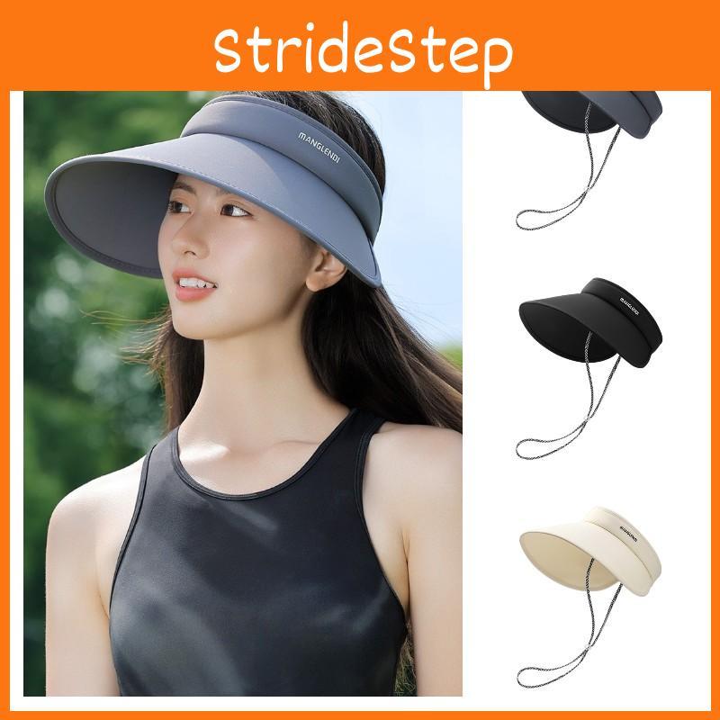 Big Stylish Women Brim Sun Hat Summer Outdoor Empty Top Sports Cap Sweat Absorb