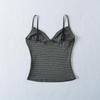 Women's Summer Three-Color Striped Camisole - Slim Fit, Stylish Back, Trendy American Style, Knitted Design