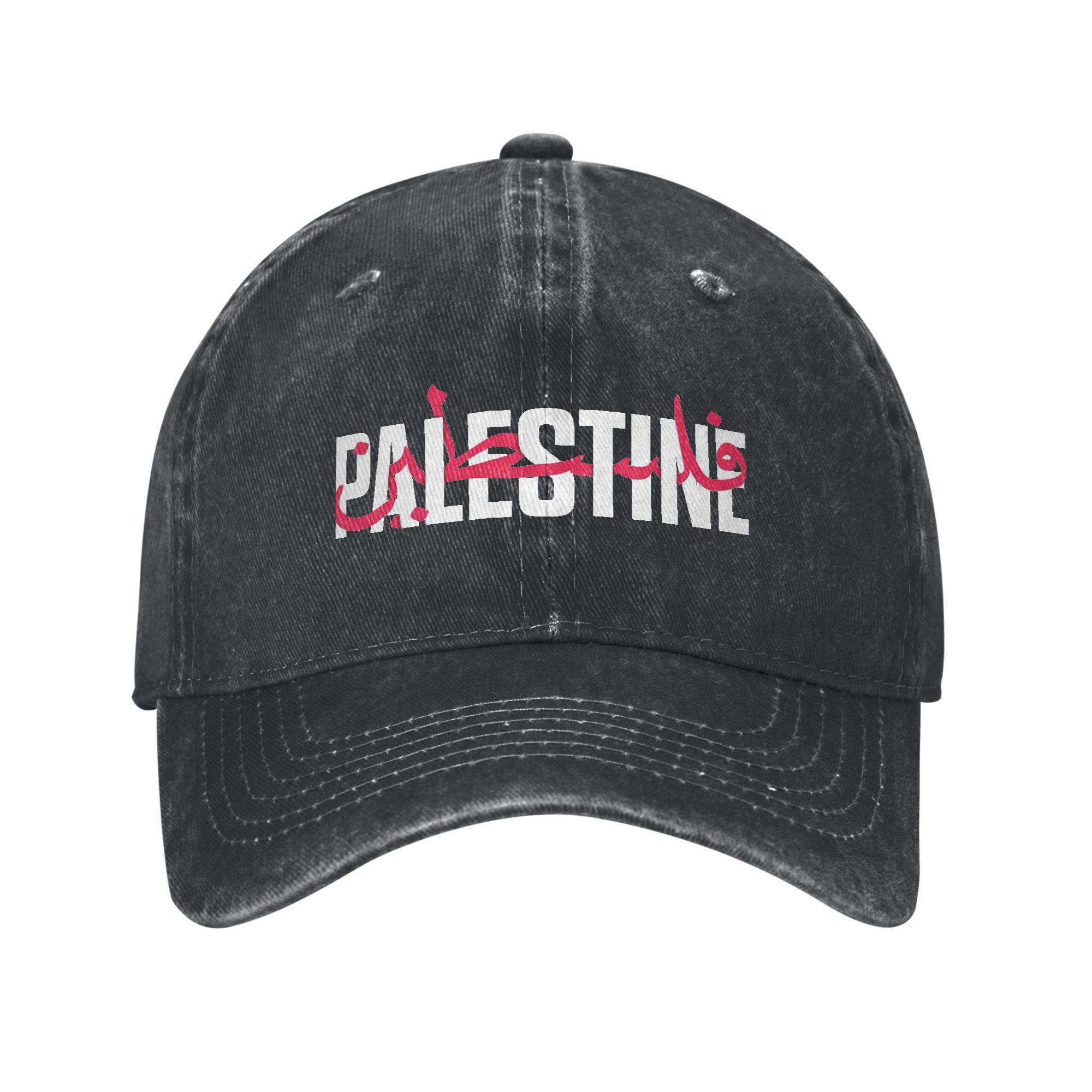 

Palestined Map Watermelons Washed Baseball Cap Fashion Sun Trucker Hat Spring Unisex Men Tennis Skate Baseball Caps One Size