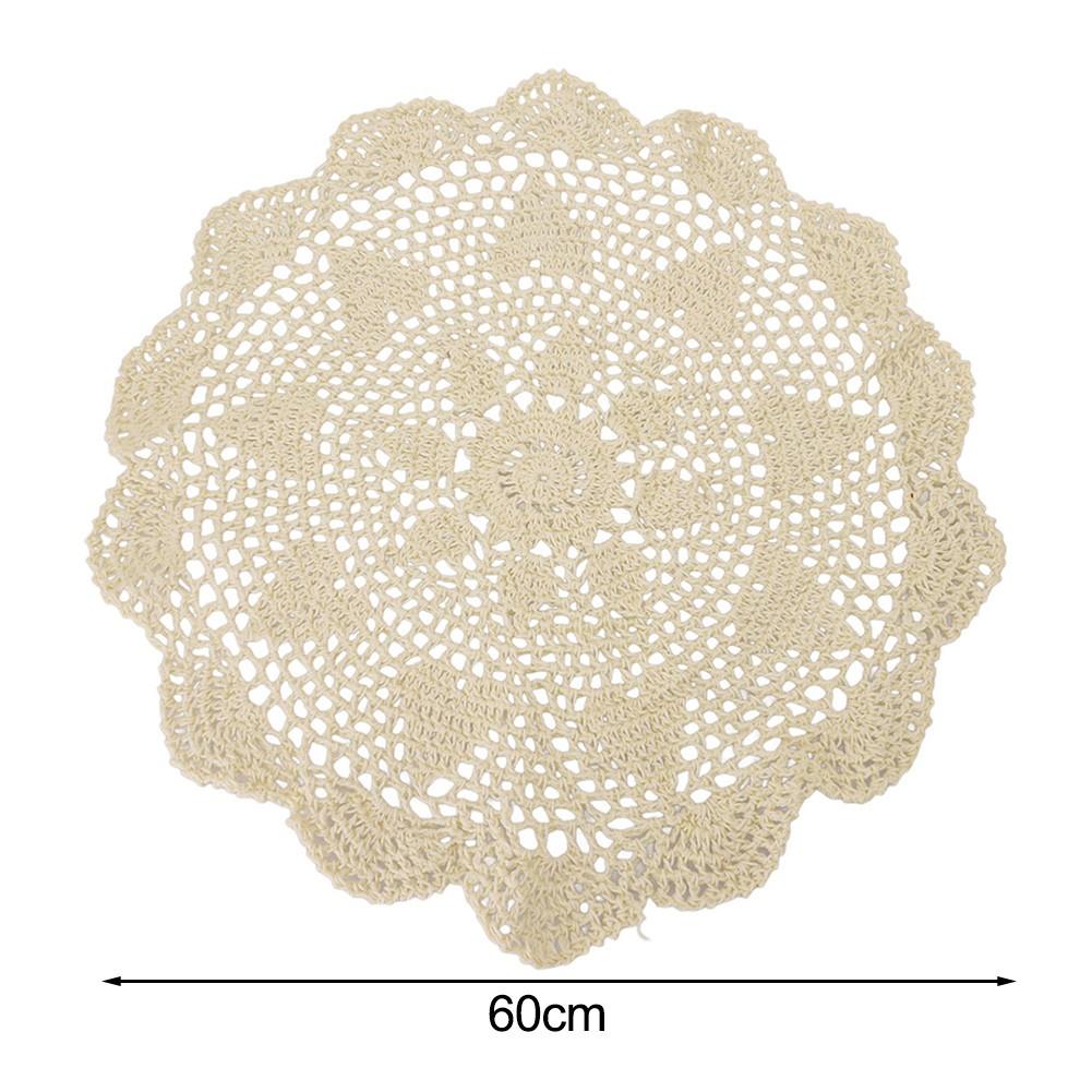 Crochet Mats Lace Table Cloth Vintage Doily DIY Material