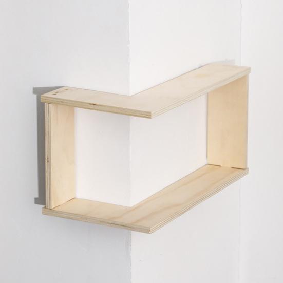 Schwebende Eckregale Holz-Wandregal L-förmiges Wandmontiertes Eck-Displayregal für Wohnzimmer Schlafzimmer Badezimmer
