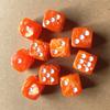 10Pcs/bag Perlage Polyhedral Dice Set D6 0-6 Digital Dice for Table Game 6 Sided