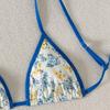 Small Floral Triangle Sexy Bikini Two Piece Set Elegant Women Swimwear