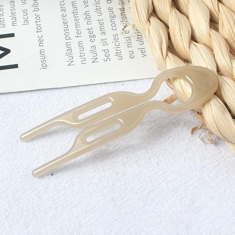 

Простая U-образная волнистая заколка для волос Женская круглая заколка-вилка для волос Французская мода Заколка-палочка для кудрявых волос Инструмент для прически своими руками