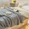 Coperta Plaid in Pile Soffice Inverno Coperte Ispessite Copripiumino Double Face Copridivano Letto Morbido Caldo Plaid Copriletto Camera da Letto