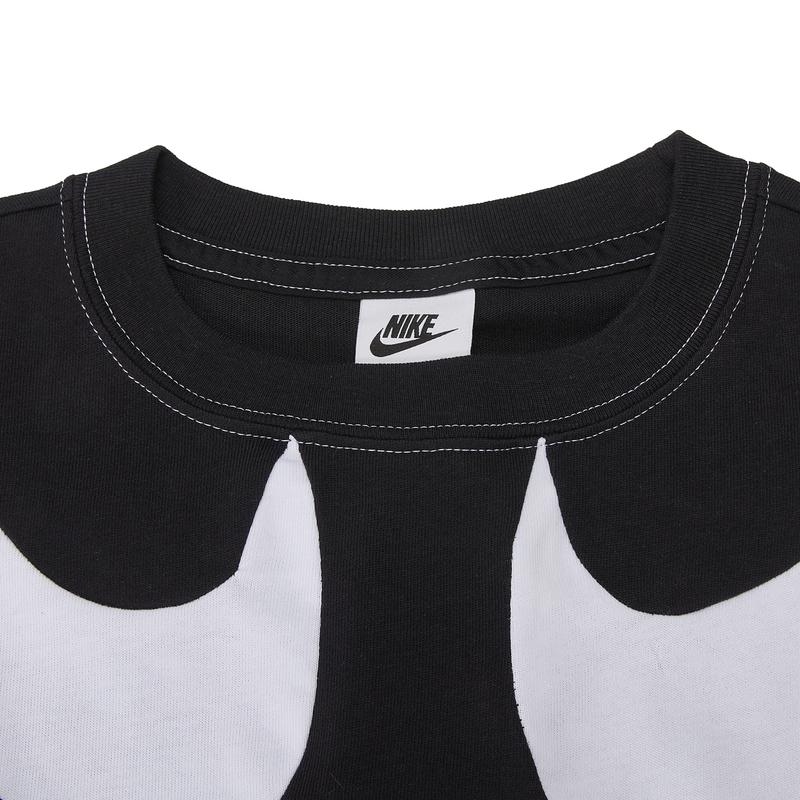 Nike Sportswear Swoosh Logo Crop Top T-Shirt Women Tops Black DD5591-010
