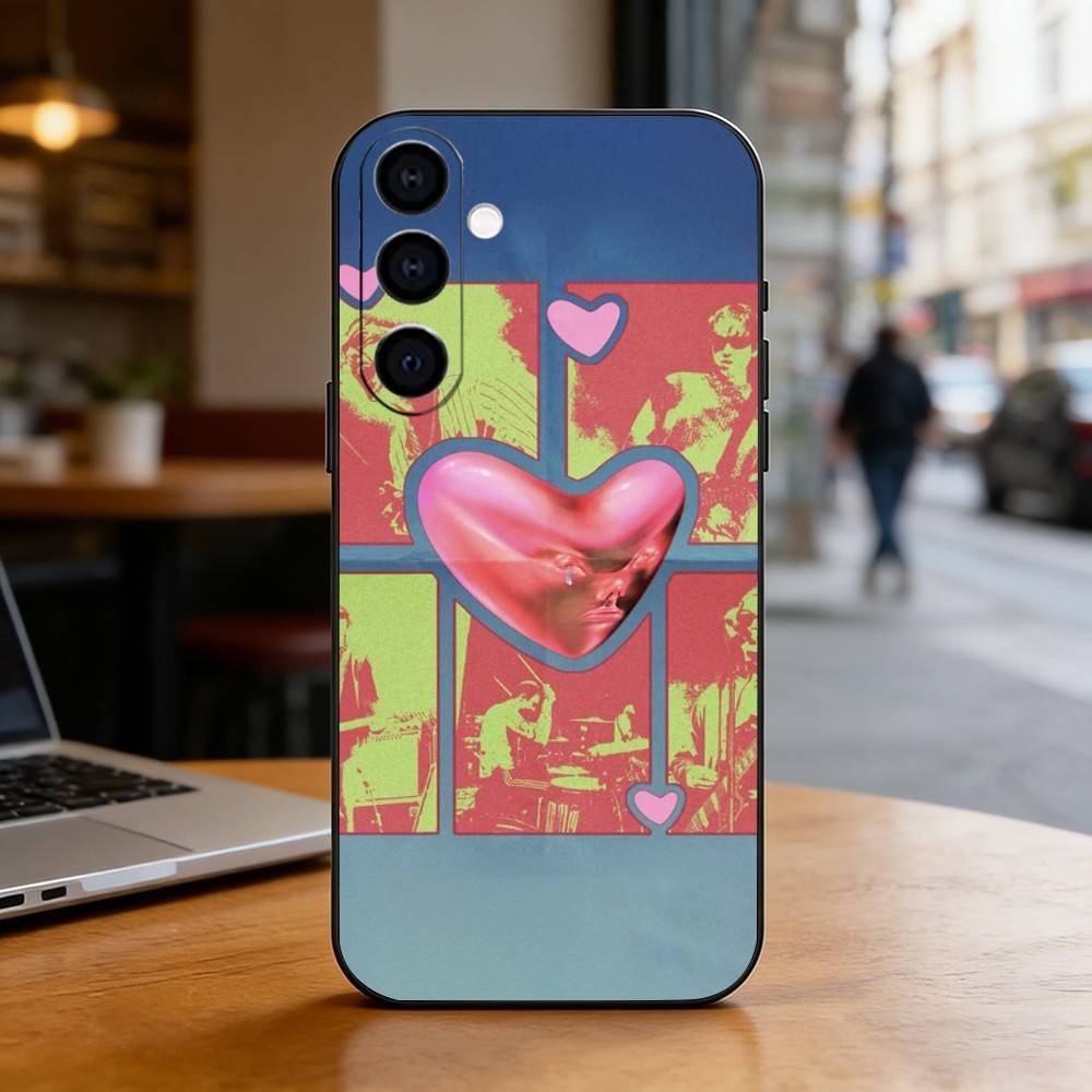 Fontaines -DC Romance Phone Case For Samsung Galaxy A73,A72,A71,A70,A53,A52,A51,Others Soft Black Cover