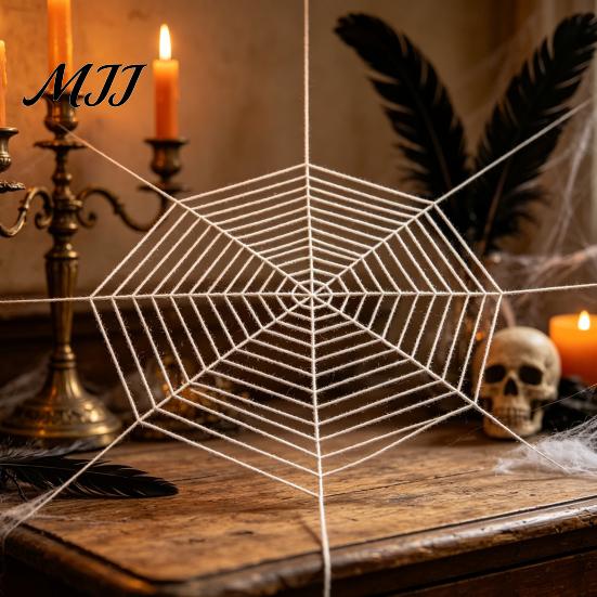 Window Door Hanging Web Halloween Giant Spider Decorations, Large Fake Furry Decorations for Outdoor, Indoor, Yard, Home, Haunted House Decor