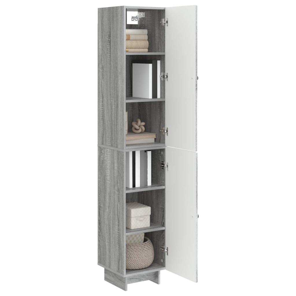 Cabinet Set 2 pcs Grey Sonoma 34.5 x 33 x 90 cm Particleboard