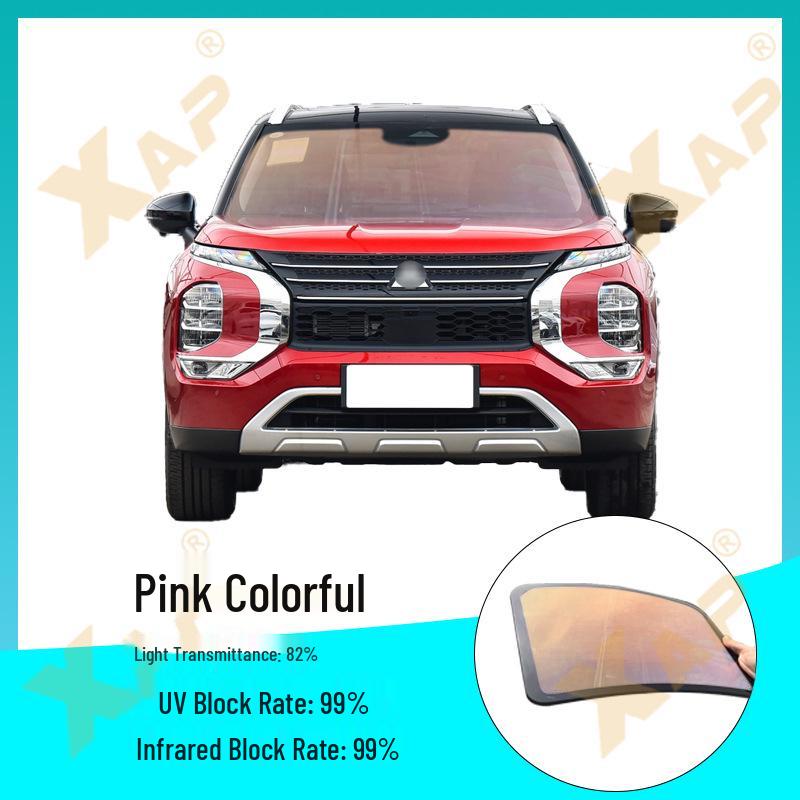 Cross-Border Car Window Film: Colorful HD Heat Insulation, Explosion-Proof, Sun Protection, Privacy Film for Front Windshield.