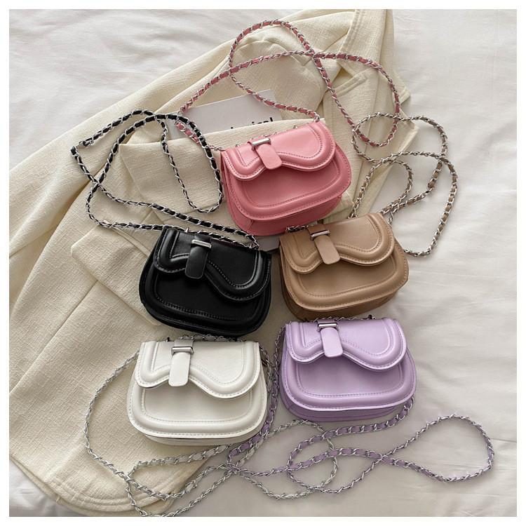 Trendy Texture Minimalist Bag Women 2024 New Fashion Crossbody Bag Stylish Chic Shoulder Saddle Bag