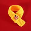 Knitted Pet Scarf Cats Dogs - Chinese New Festive Embroidered Design With Fortune Prosperity Safety Motifs