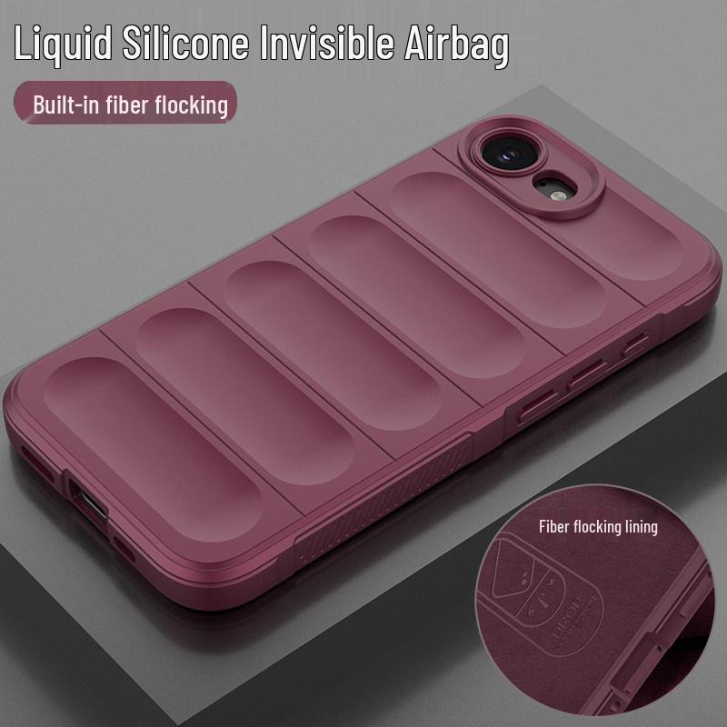 Compatible with iPhone 17e: Liquid Silicone Case with Full Lens Coverage & Airbag Drop Protection