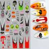 5 Sheets Halloween Nail Art Stickers For DIY Nail Supplies Decoration