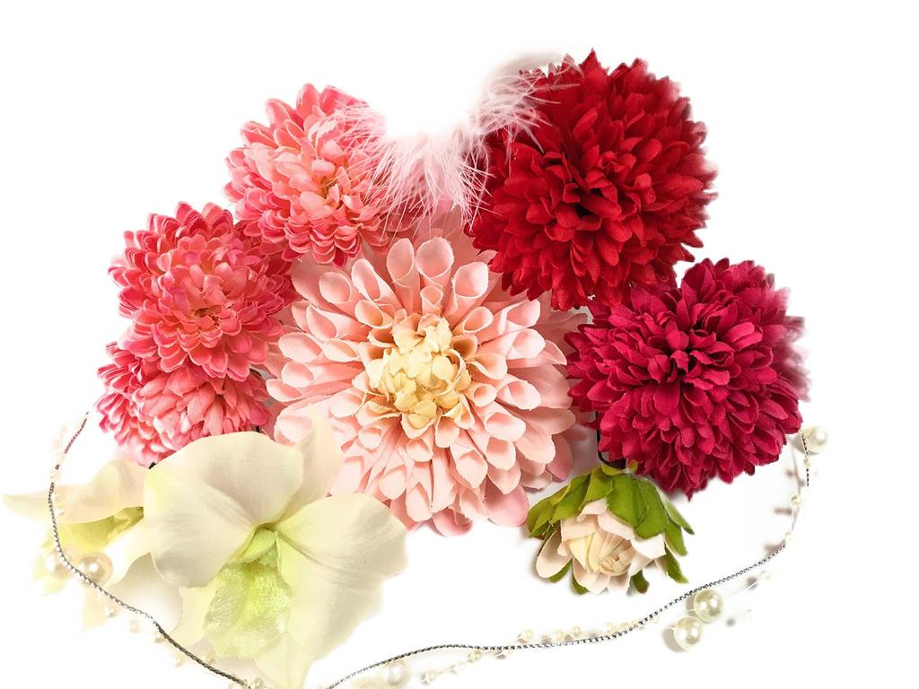Luxurious Pink Maiden Set Hairpin Graduation Hair Yukata Hair Ornament Accessories Accessories In Case Princess Romantic 10-piece Flower Wedding,
