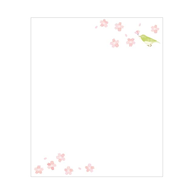 Kamiiso SAIEN Kaishi Kaishi De Saison Spring 175mm X Pack of 3048 Papers, 3, Bird, 145mm, 20, No.