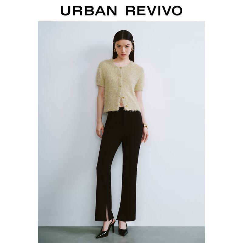 UR French Chic Round Neck Short Sleeve Knit Top