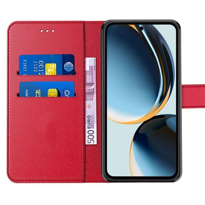 Coque de protection - BOOLING - pour Samsung Galaxy A36 5G/A56 5G - Cuir PU Rouge - Antichoc - Anti-rayures