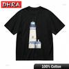 Womens Fashion Comfortable Classic TShirt Lighthouse Printed 100 Cotton Tee Cool Trendy Cute Tees Tops Women Boyfriend