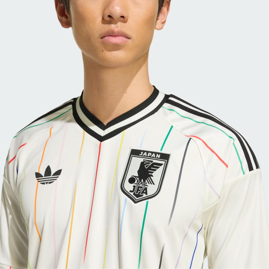 Adidas Originals Japan Climacool 26 National Team World Cup Away Fan Version Slim Fit V-Neck Quick-Dry Long Sleeve Football Shirt Men tops JZ9697