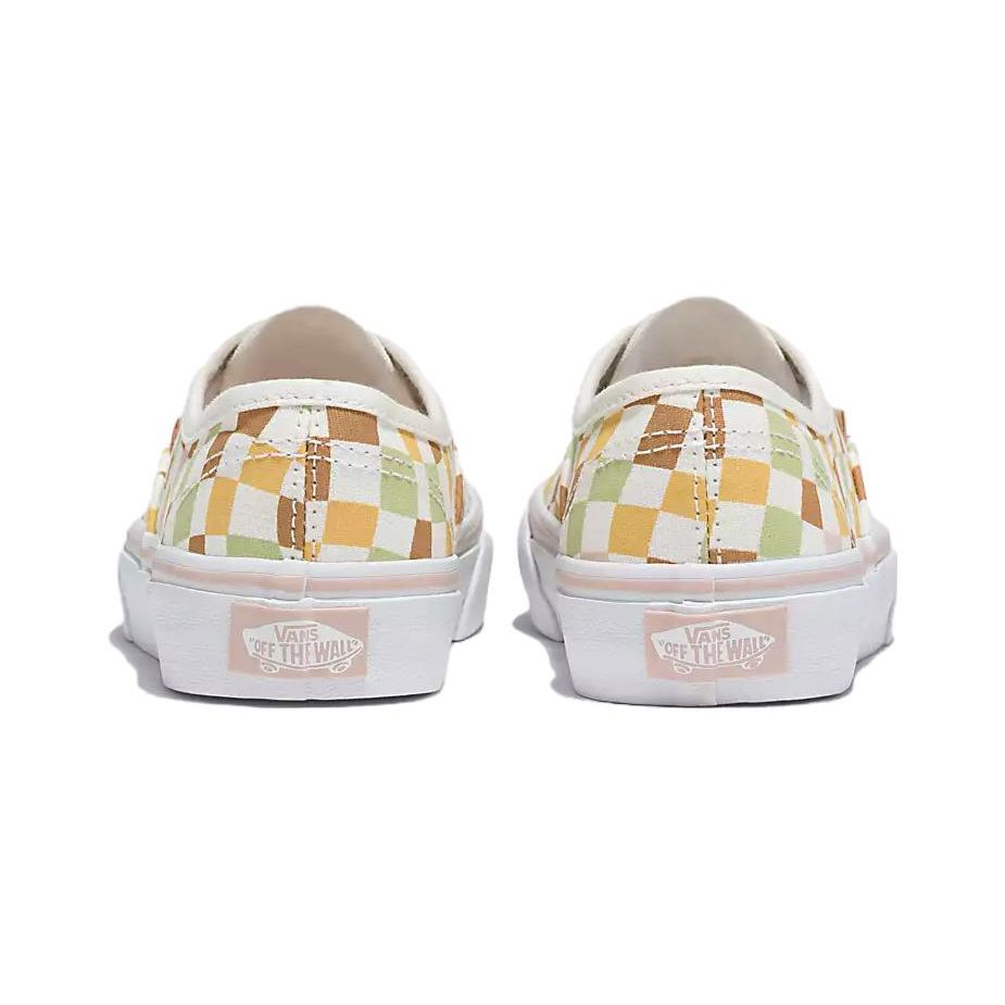 Vans Wavy Check Low Top Round Toe Shock Absorbing Durable Kids Skate Shoes Kids sneaker VN0A3UIV6GL