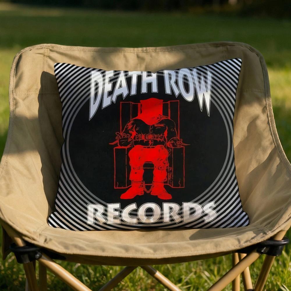 DDeath Row Records Cushion Cover Soft Reversible Durable Pillow Cover MultiScene Use for Home Car Daily Comfort