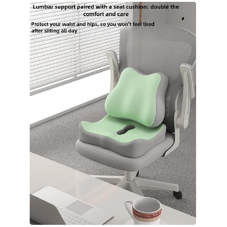 Memory Foam Seat Cushion for Car and Office Lumbar Hip Support Posture Corrector Breathable Comfort Student Chair Pad