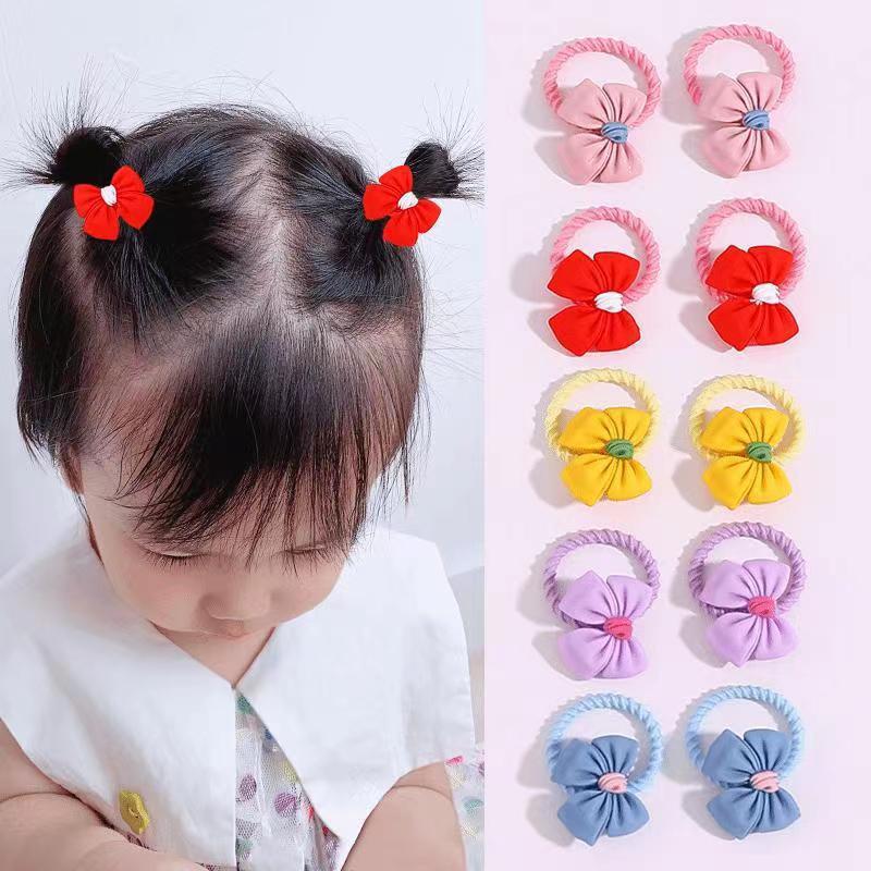 Non-Damaging High-Elastic Hair Ties: Gentle Rubber Bands for Kids' Hairstyles